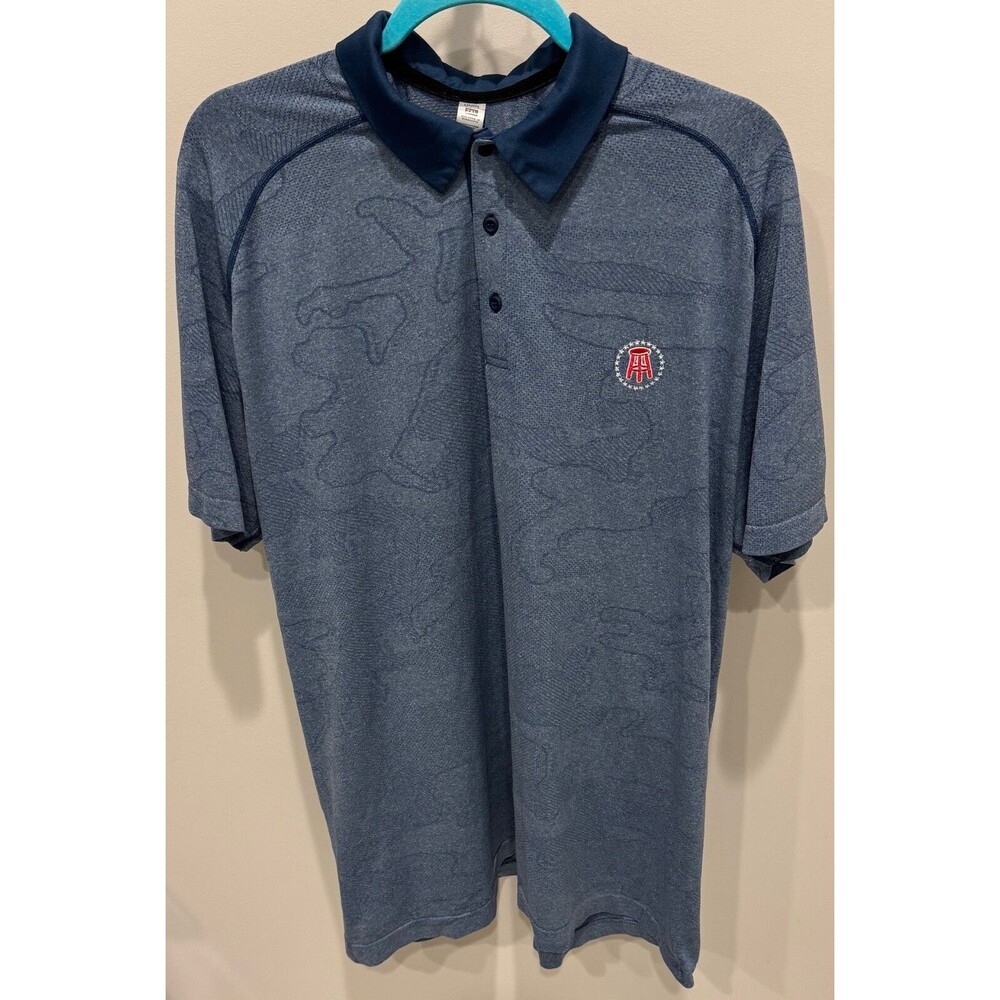 Barstool Sports - UNRL Polo Shirt - Men's Size 2XL - Blue Camouflage